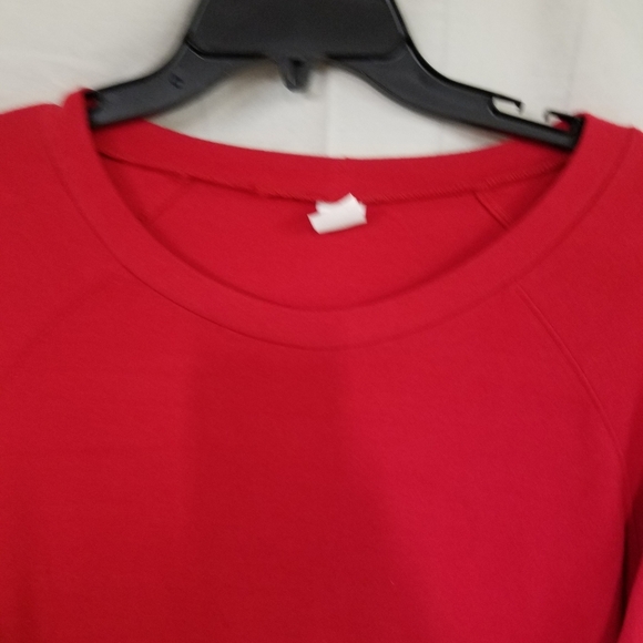 Sunshine Red & Leopard Cuff Top Large - Picture 4 of 7